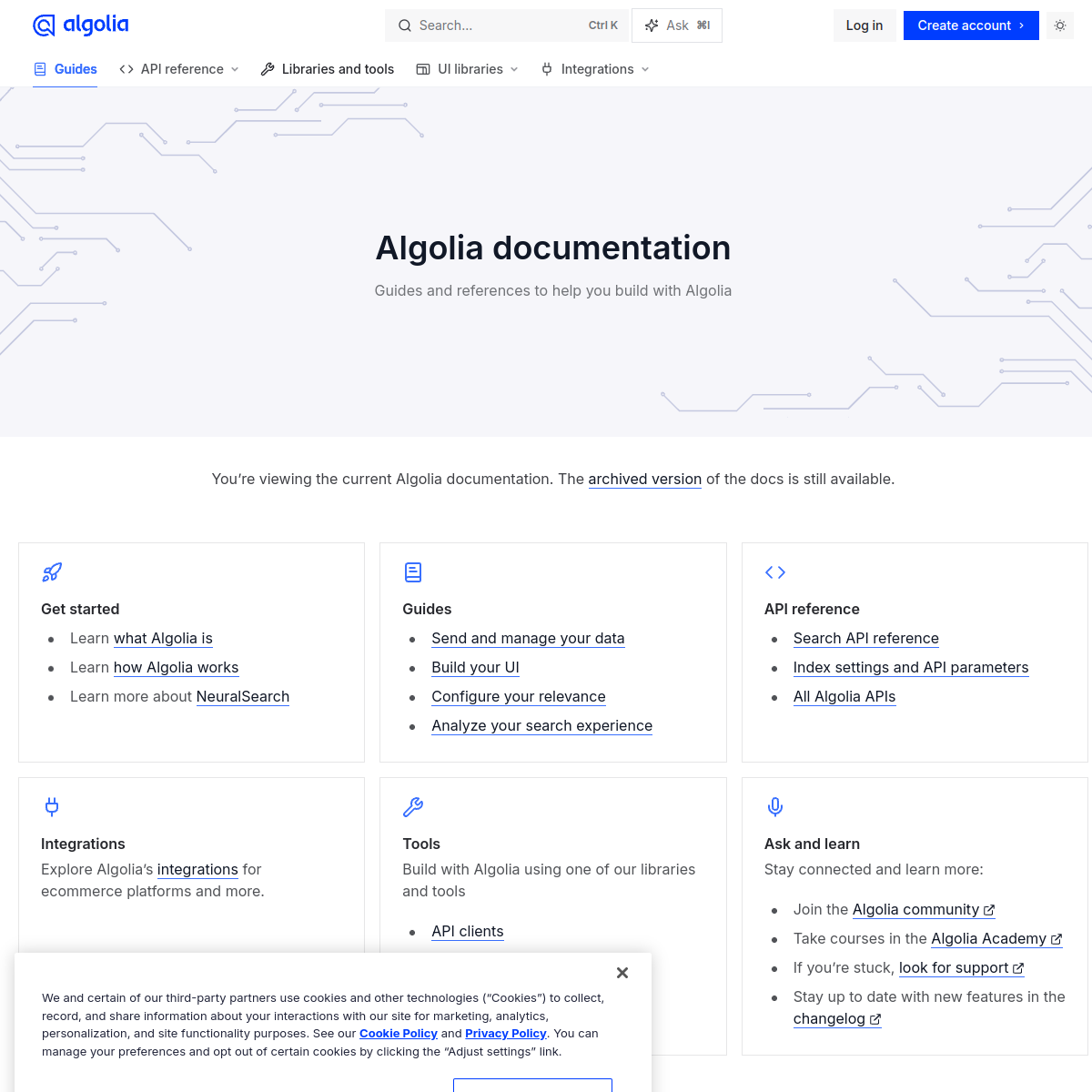 Algolia preview