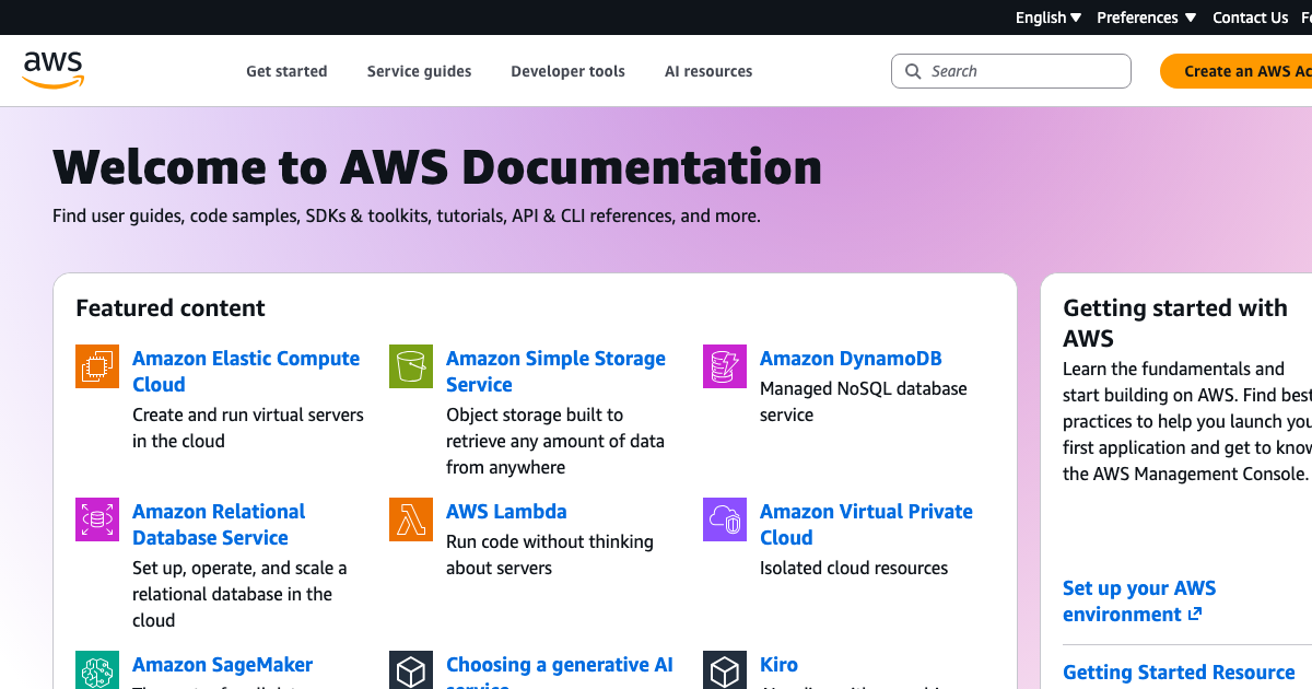 AWS preview
