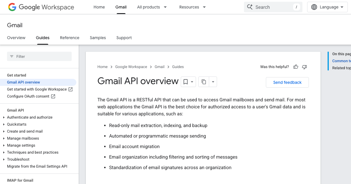 Google Workspace / Gmail preview